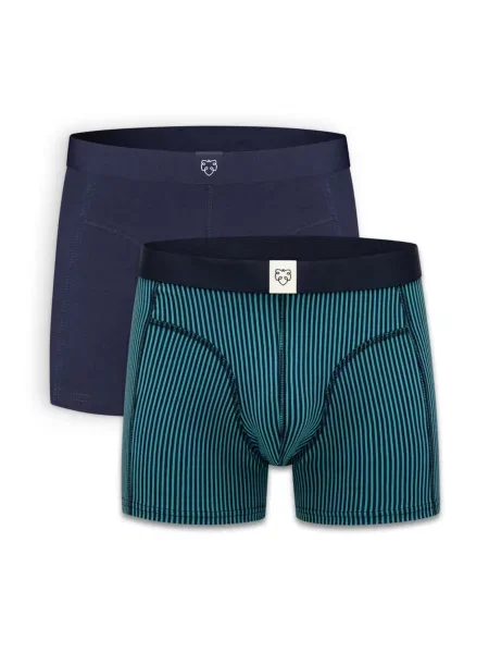 A-dam Boxeri bleumarin / verde smarald negru