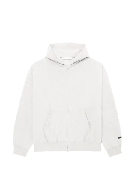 Hanorac cu glugă Fear Of God Essentials cu imagine clasic gri