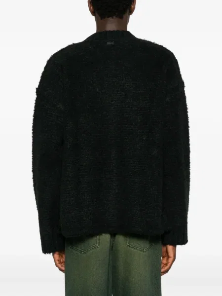 Pulover Lacoste din jacard negru