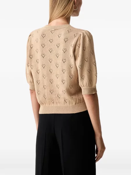 Pulover Twinset cu motiv cu inimi