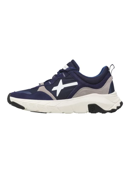 Sneakersy W6yz zamszowe niebieskie