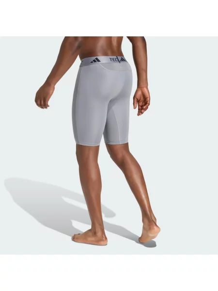 Krótkie kompresyjne legginsy treningowe TECHFIT szare