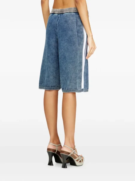 Pantaloni scurți din denim Diesel albastru