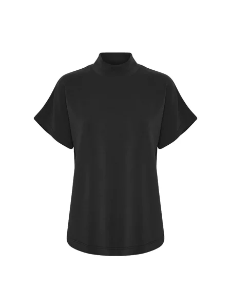 Lniana koszulka My Essential Wardrobe elegancka czarna