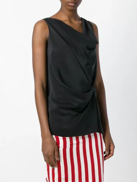 Bluză Lanvin drapată negru