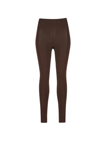 Leggings Balenciaga cu autograf maro