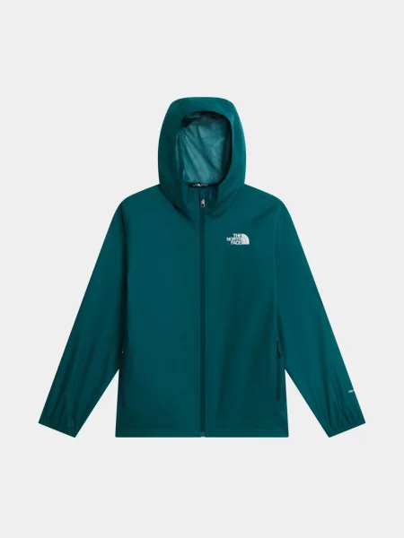 Дитяча Вітровка The North Face TEEN ZIPLINE RAIN JACKET зелений