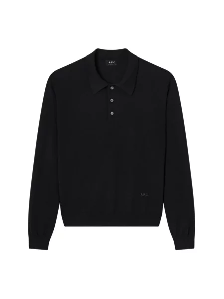 Sweter A.p.c. wełniany czarny