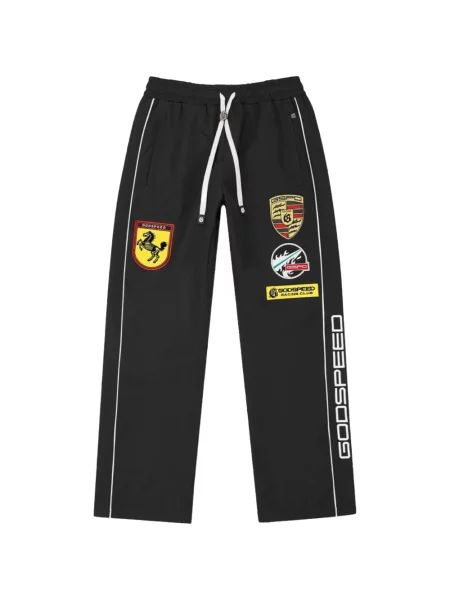 Șnur de strângere grafic pantaloni Godspeed alergare negru