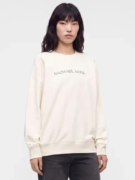 MICHAEL Michael Kors Mikina slonová kosť čierna