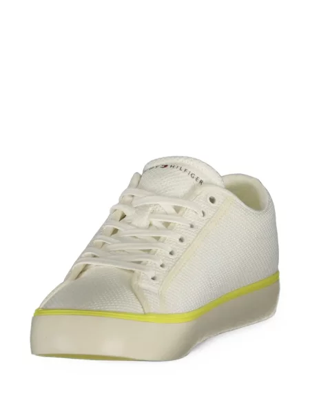 Sneakerși Tommy Hilfiger tricotate alb