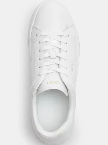 Кожаные кроссовки Coach белые