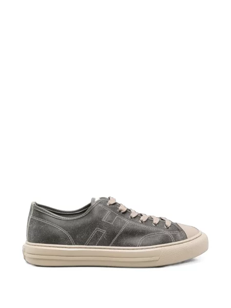 Sneakerși Hogan cu șireturi din dantelă gri