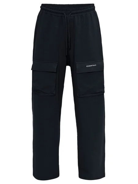 VAMOS CLO Pantaloni cu Keller negru alb