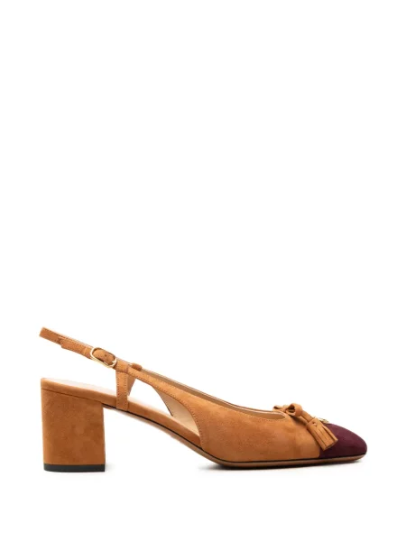 Pantofi cu toc Valentino Garavani slingback maro