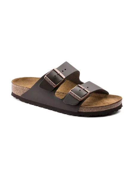 Papuci Birkenstock din piele maro