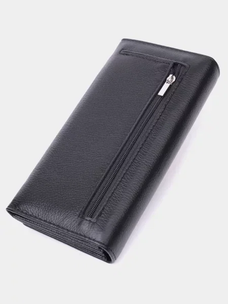 Кожаный кошелек St Leather Accessories черный