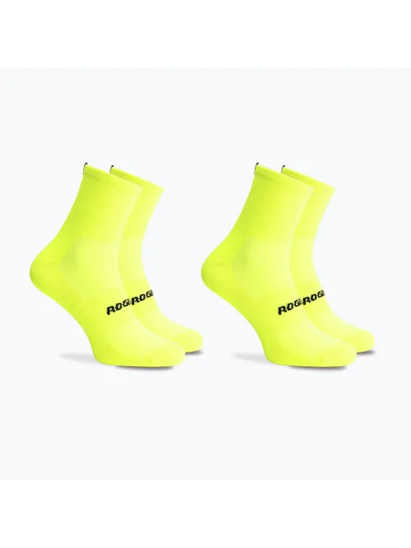 Olcsóbban. Rogelli Essential kerékpáros zokni 2 pár fluor. Méret: sárga