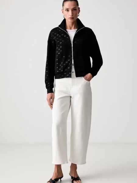 Armani Exchange jopica z bombažem črna