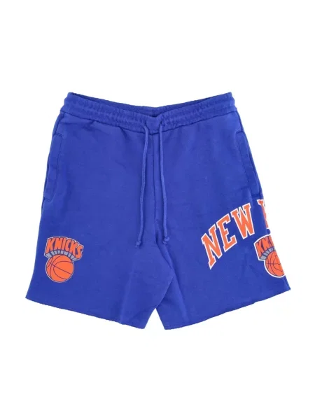 Szorty Mitchell & Ness frotte niebieskie