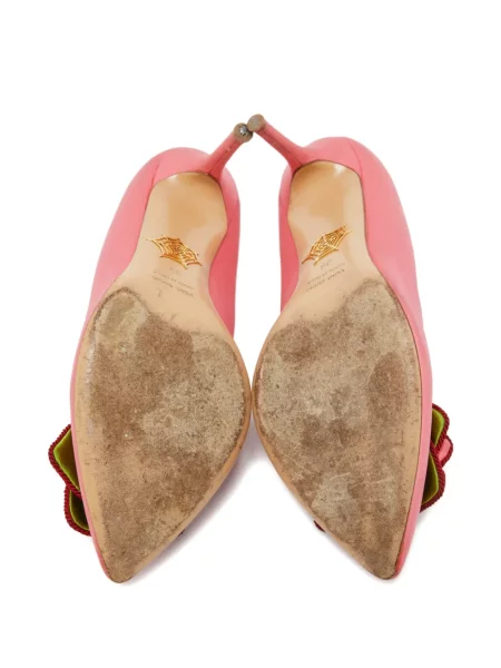 Gėlėtos bateliai Charlotte Olympia rožinė