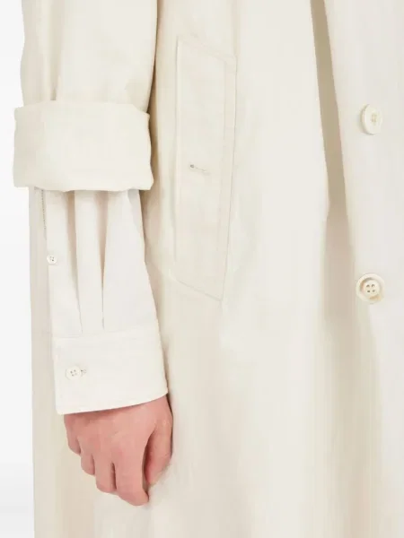 Gulerat trenci Maison Margiela alb