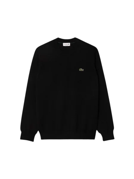 Sweter Lacoste wełniany czarny