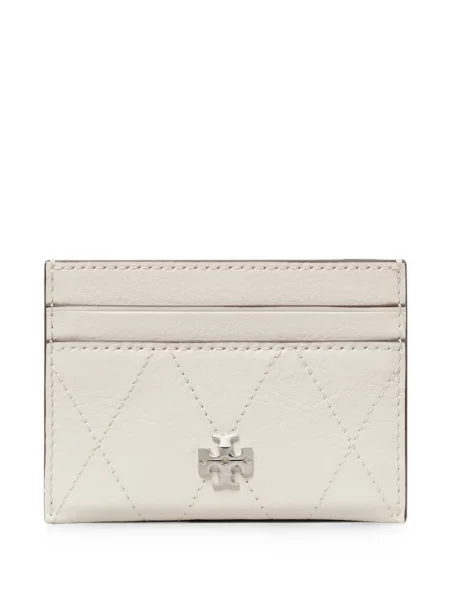 Matlasat portofel Tory Burch alb