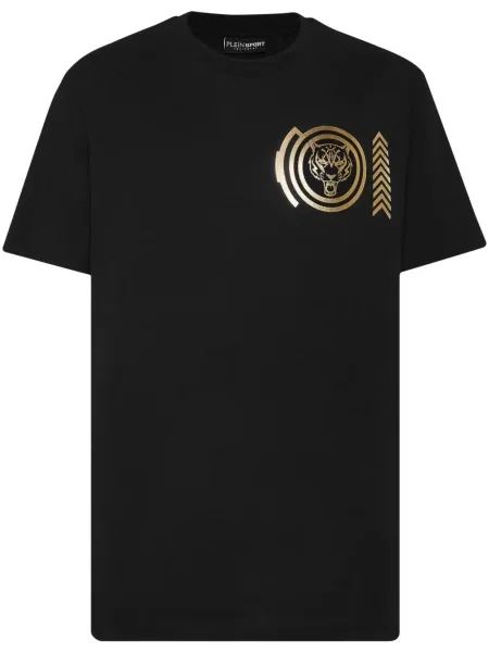 Tricou Plein Sport cu imagine cu dungi de tigru negru