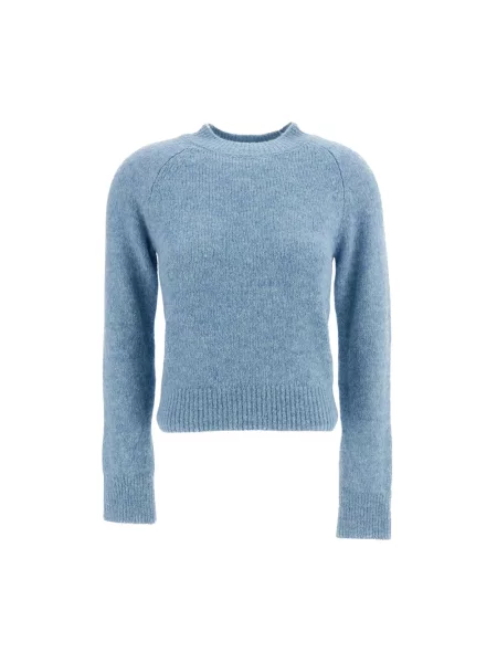 Sweter Dries Van Noten wełniany niebieski