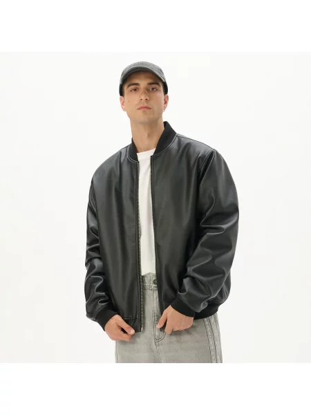 Бомбер Cropp черный