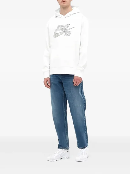 Pantaloni scurți Nike cu imagine cu dungi alb