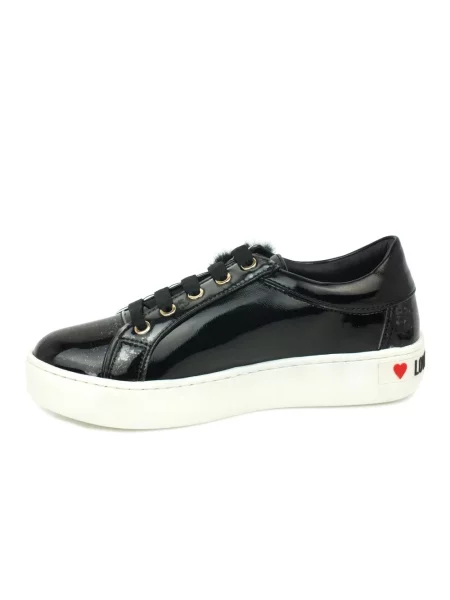 Sneakersy Love Moschino skórzane czarne