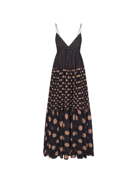Rochie maxi Simon Miller cu buline negru