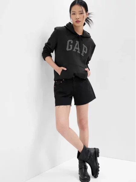 Суитчър Gap с автограф черно