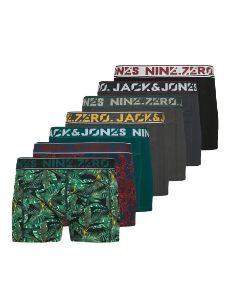 JACK & JONES Boksarice JACKENDRIC mornarska / temno siva / smaragd črna