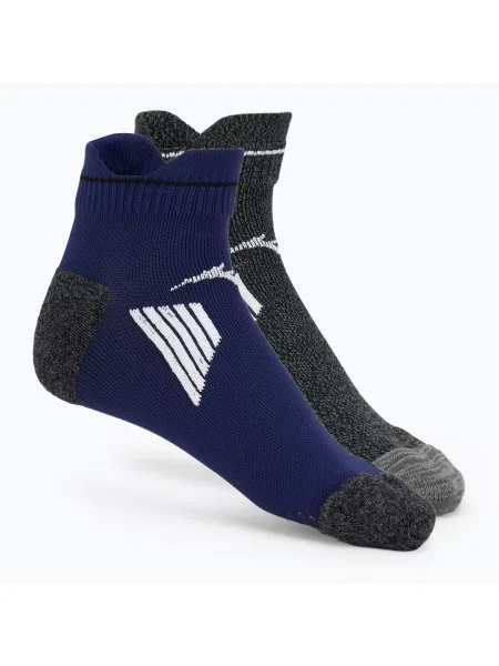Mizuno Active Training Mid zokni 2 pár kombi kék / fekete. Méret: XL fekete