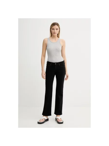 Levi's jeansy high waist czarne