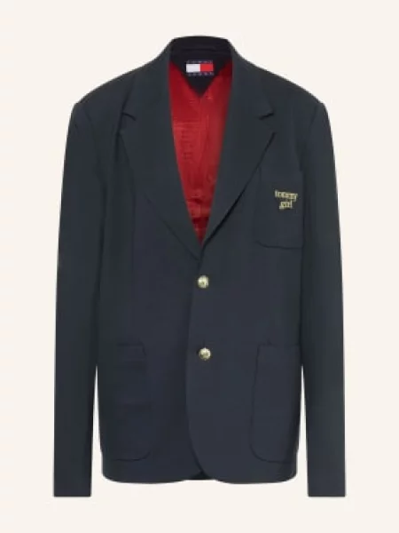 Tommy Jeans Długa Marynarka blau niebieska