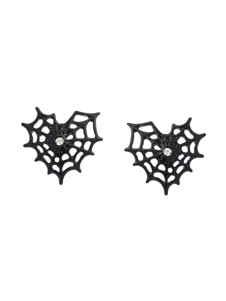 Betsey Johnson Cercei Spinnennetz / transparent negru