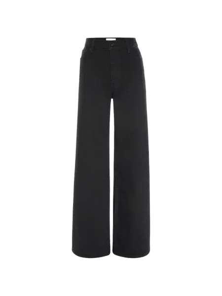 Blugi cu picior larg Frame cu talie înaltă negru