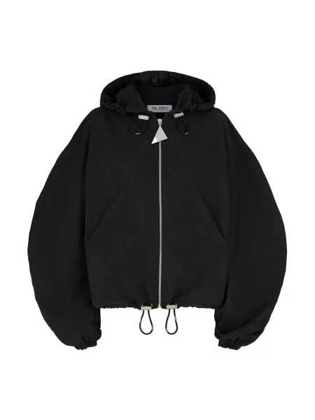 Kurtka bomber The Attico z kapturem czarny