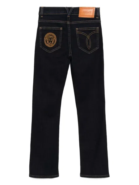 Jeansy skinny dziecięce Versace niebieskie