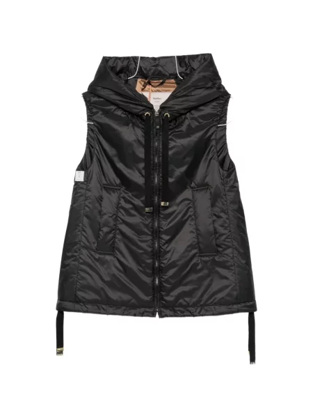 Kapucnis mellény Max Mara fekete