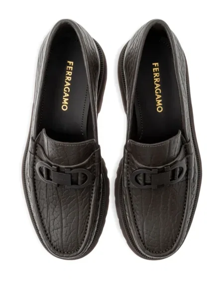 Pantofi loafer Ferragamo din piele maro
