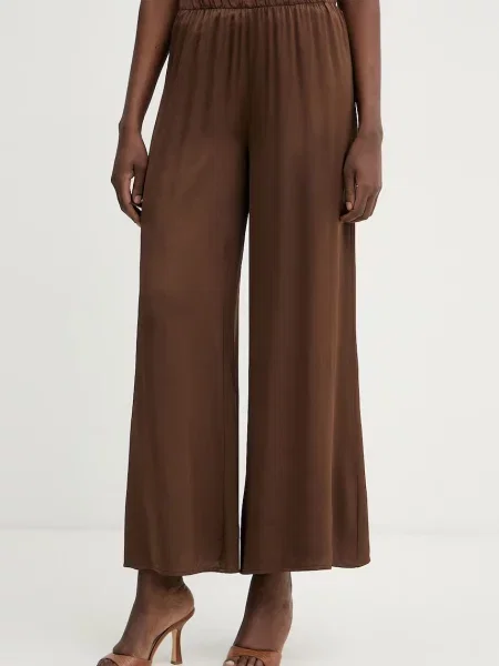 Haveone spodnie palazzo z brązowe