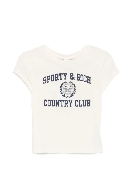 Tricou Sporty & Rich cu imagine