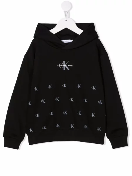 Bluza z kapturem dziecięca Calvin Klein czarna