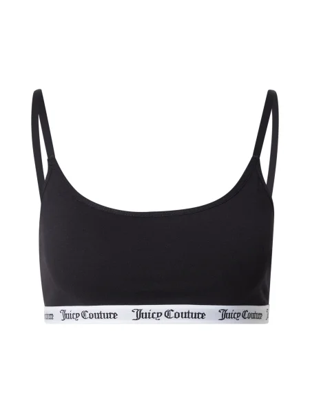 Juicy Couture podprsenka s bavlnou REN BRALET čierna