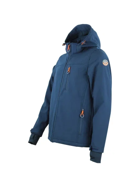 Geacă Peak Mountain softshell albastru